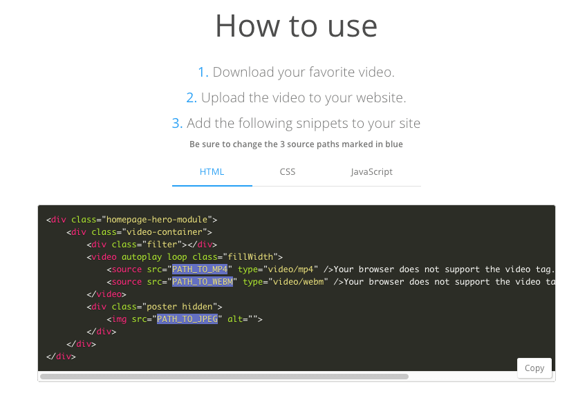 coverr how to use