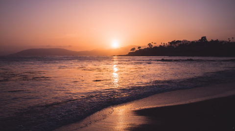 beach at sunset