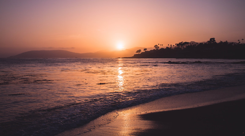 beach at sunset